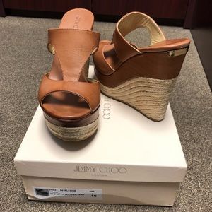 Jimmy Choo Wedges Vachetta Leather